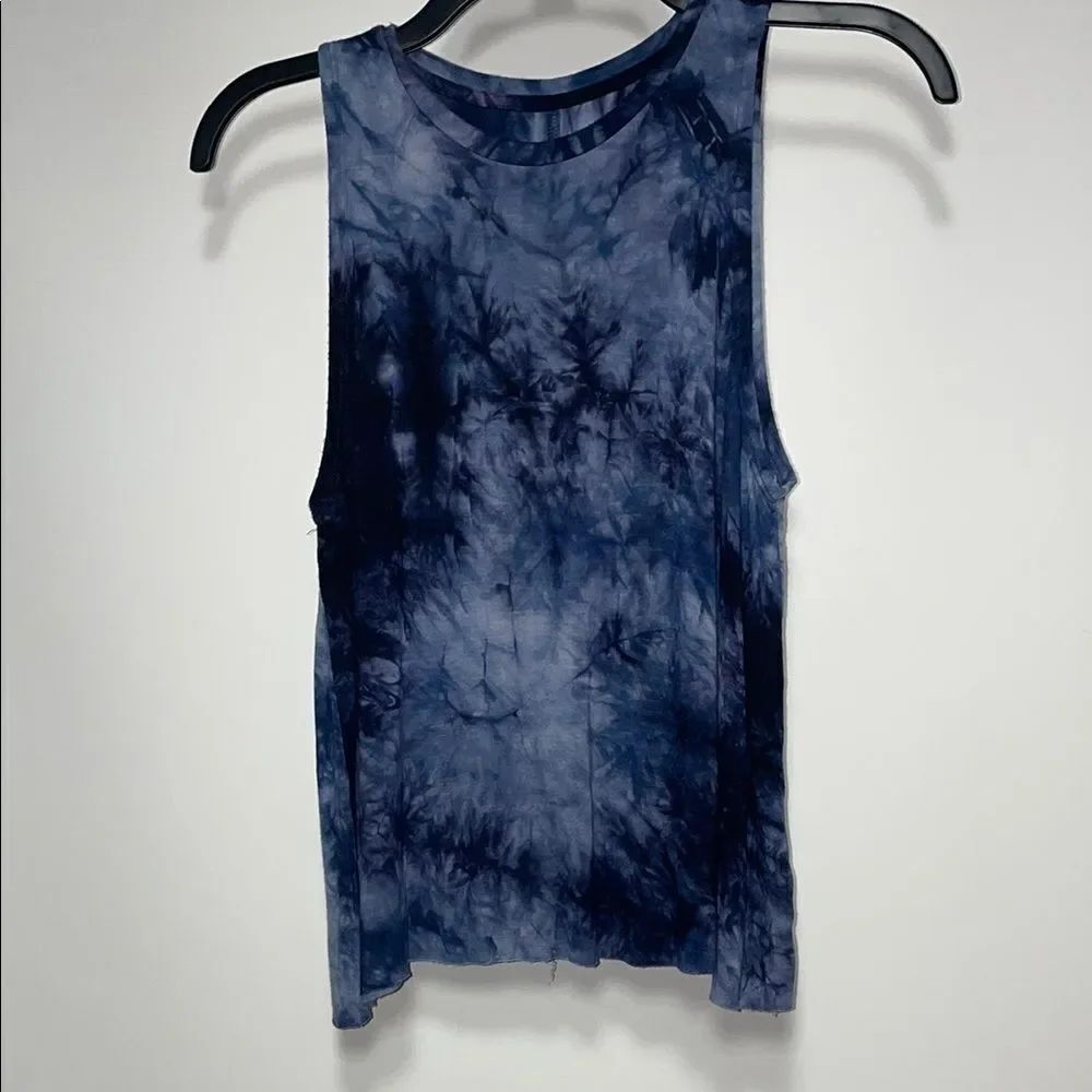 Flirtitude Tie-Dye Sleeveless Women's Top - Blue